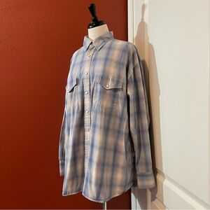 Pendleton Blue Plaid Casual Button Down Shirt